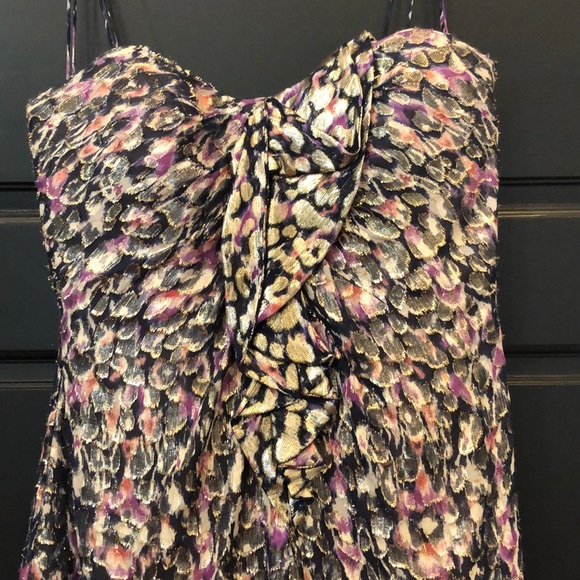 🥳HP🥳 Elie Tahari Metallic Cocktail Dress - Picture 2 of 8